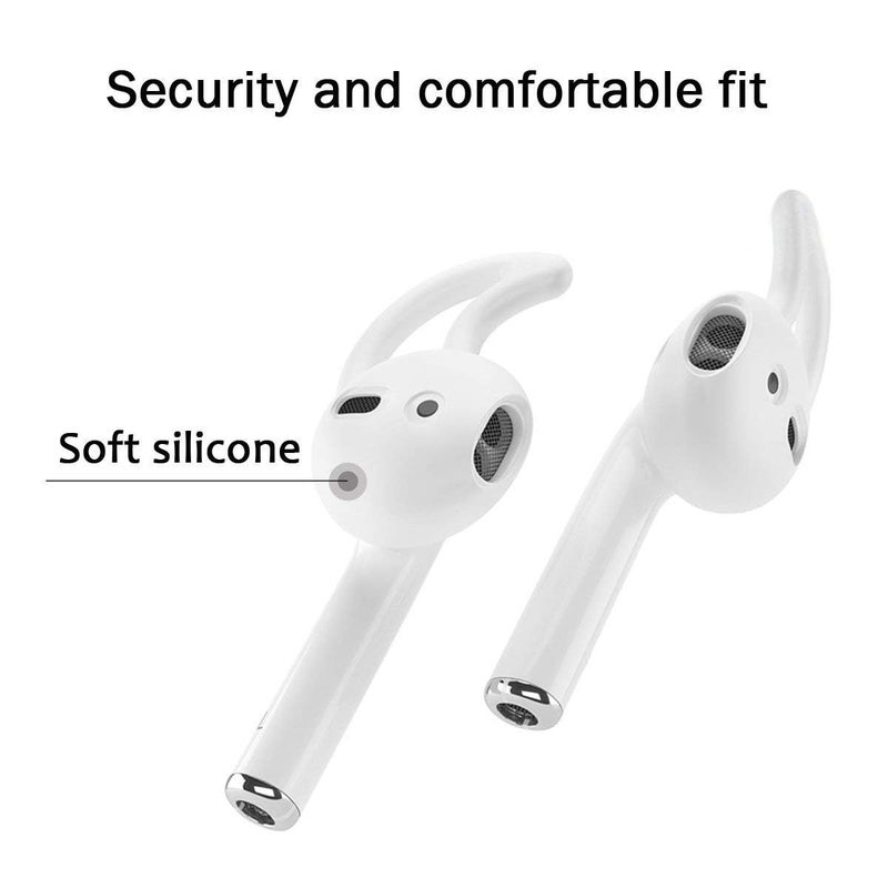 Onwon 3 Pairs Silicone Ear Hooks and Cover Tips for Airpods Earpods Earphones Headphones Earbuds - Image 2